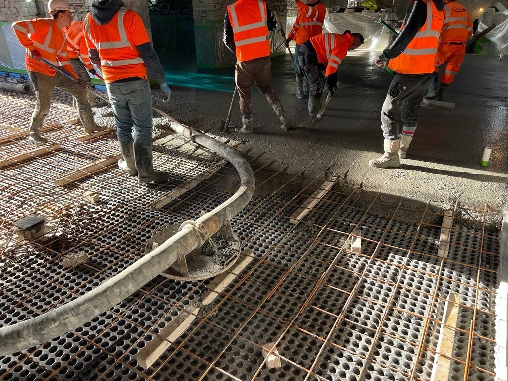 Polished Concrete Floors in Houston TX project example 1 - Commercial Concrete Contractors Houston TX